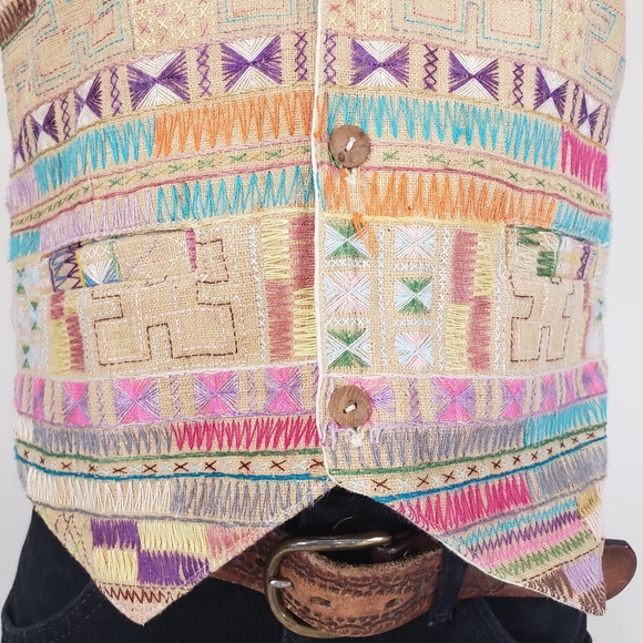 Colorful Embroidered Vest - Picture 3 of 10
